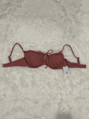 NWT - 34D Shade & Shore Rosewood Underwire Bikini Top